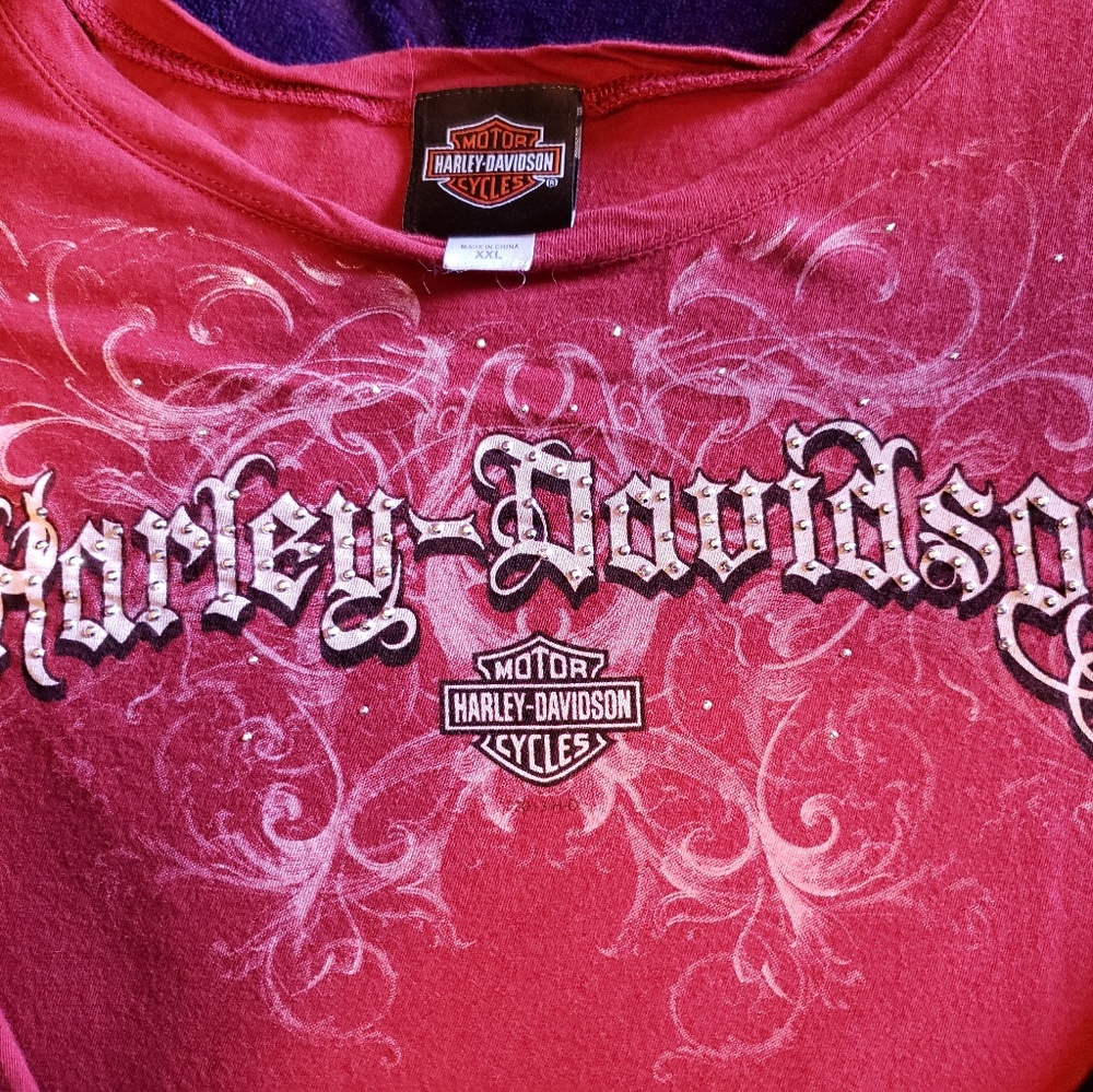 Harley Davidson Long Sleeve with Bling!